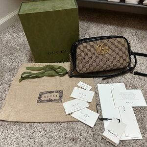 Gucci Canvas GG Marmont Small Camera Bag